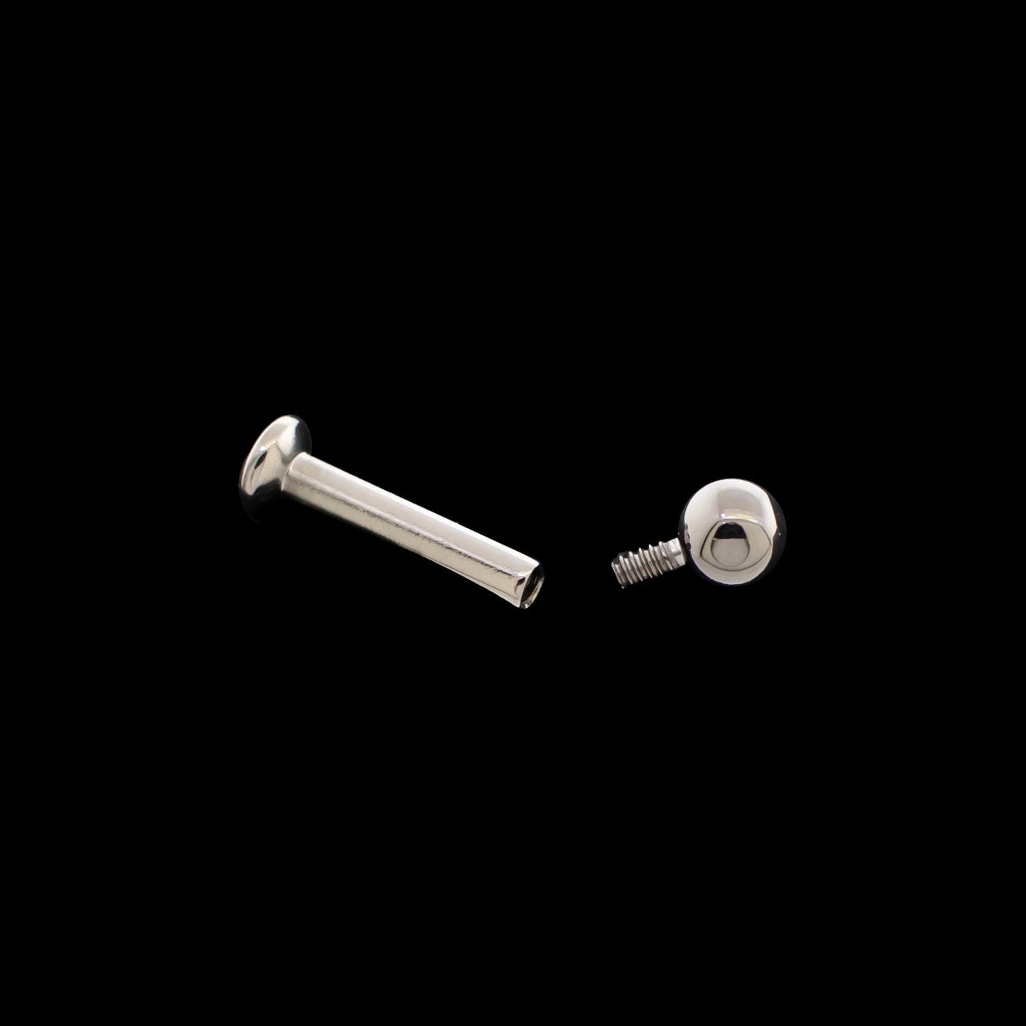 16G/18G Titanium Helix Labret w/ Ball (Internal)