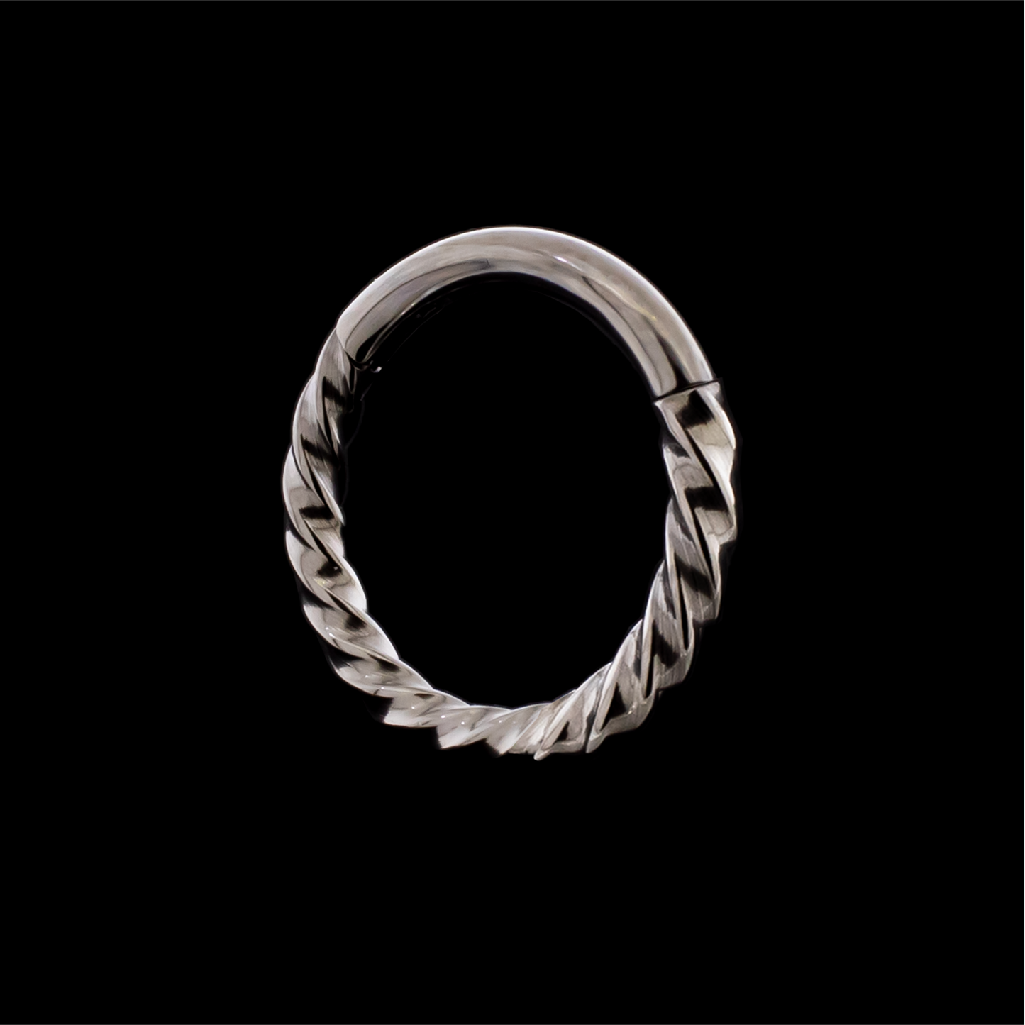 Nellie- Titanium Hinged Ring