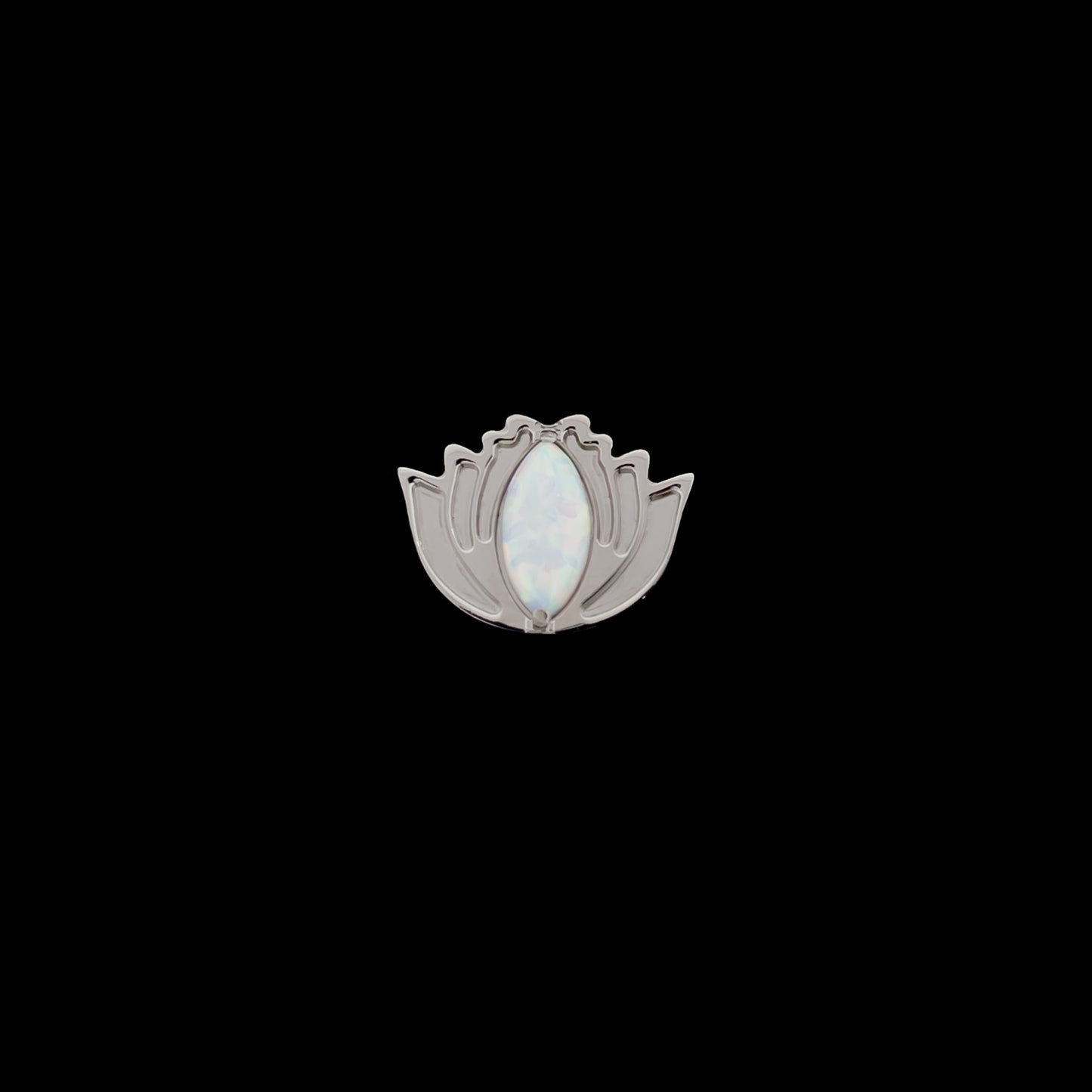 Eda- 14G Internally Threaded End w/ Opal Accent