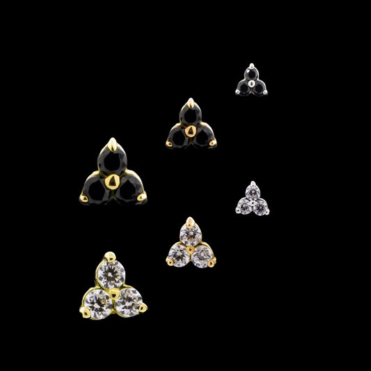 Trinity- 18Kt Gold Threadless End
