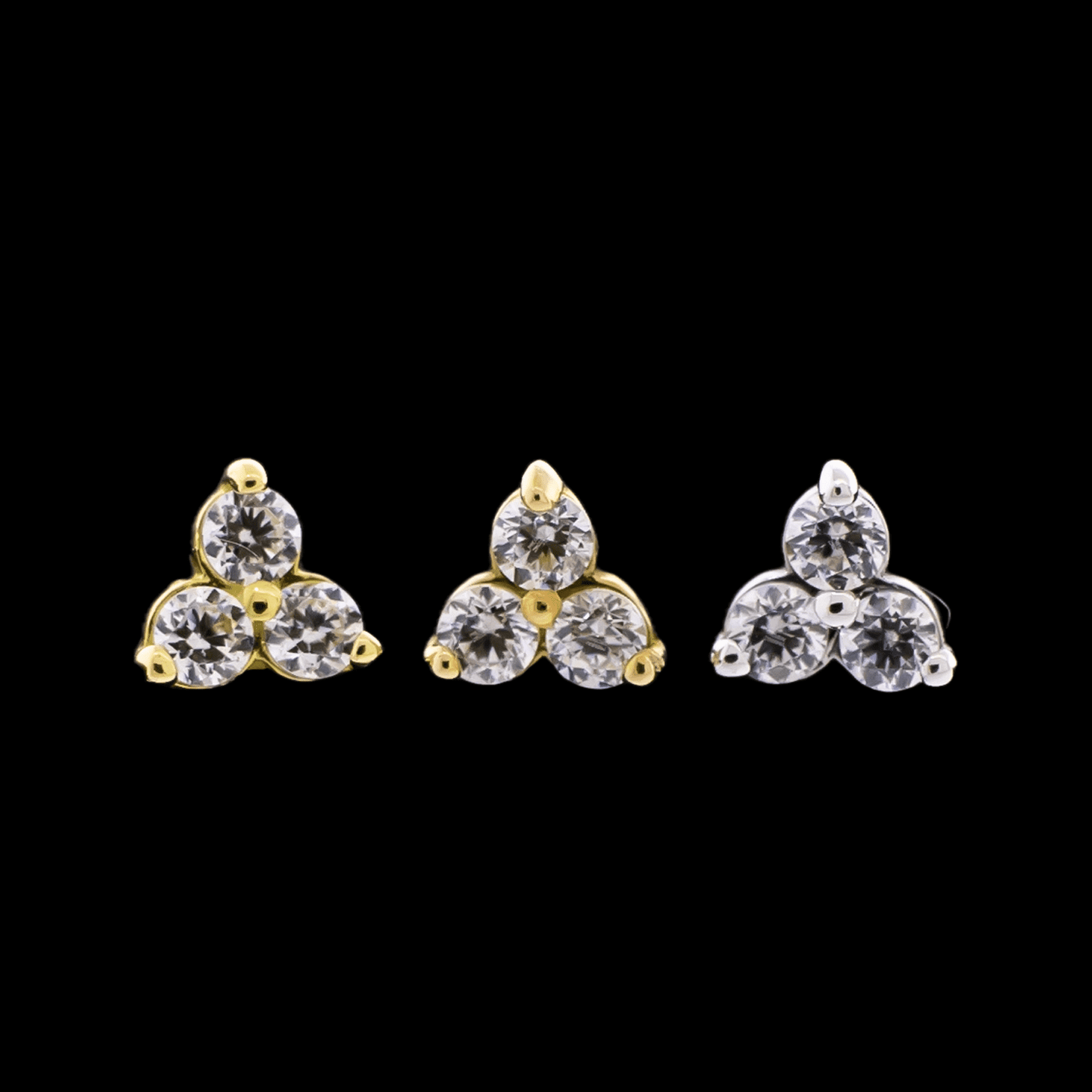 Trinity- 18Kt Gold Threadless End