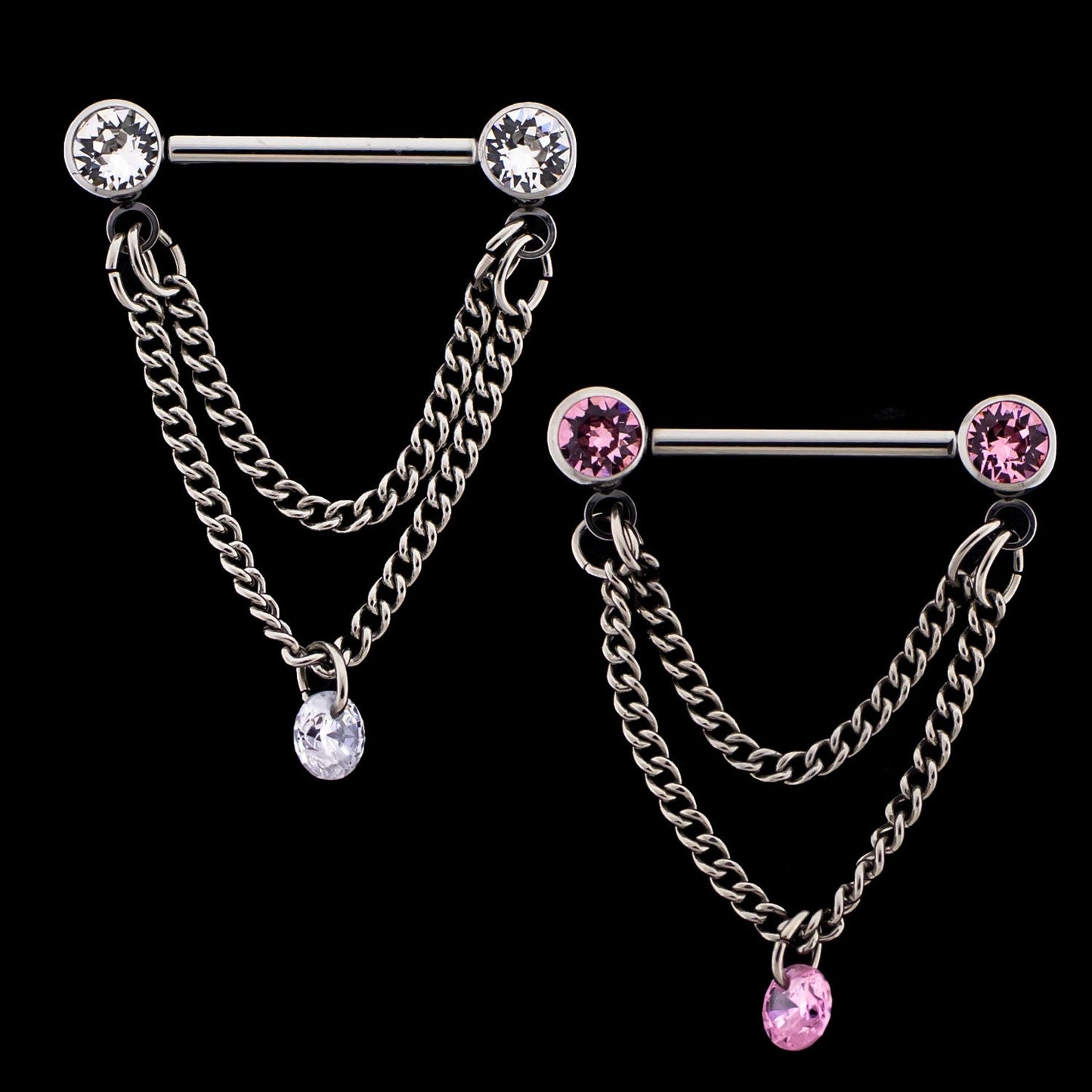 Disia - Threadless Nipple Barbell - Khrysos Jewelry