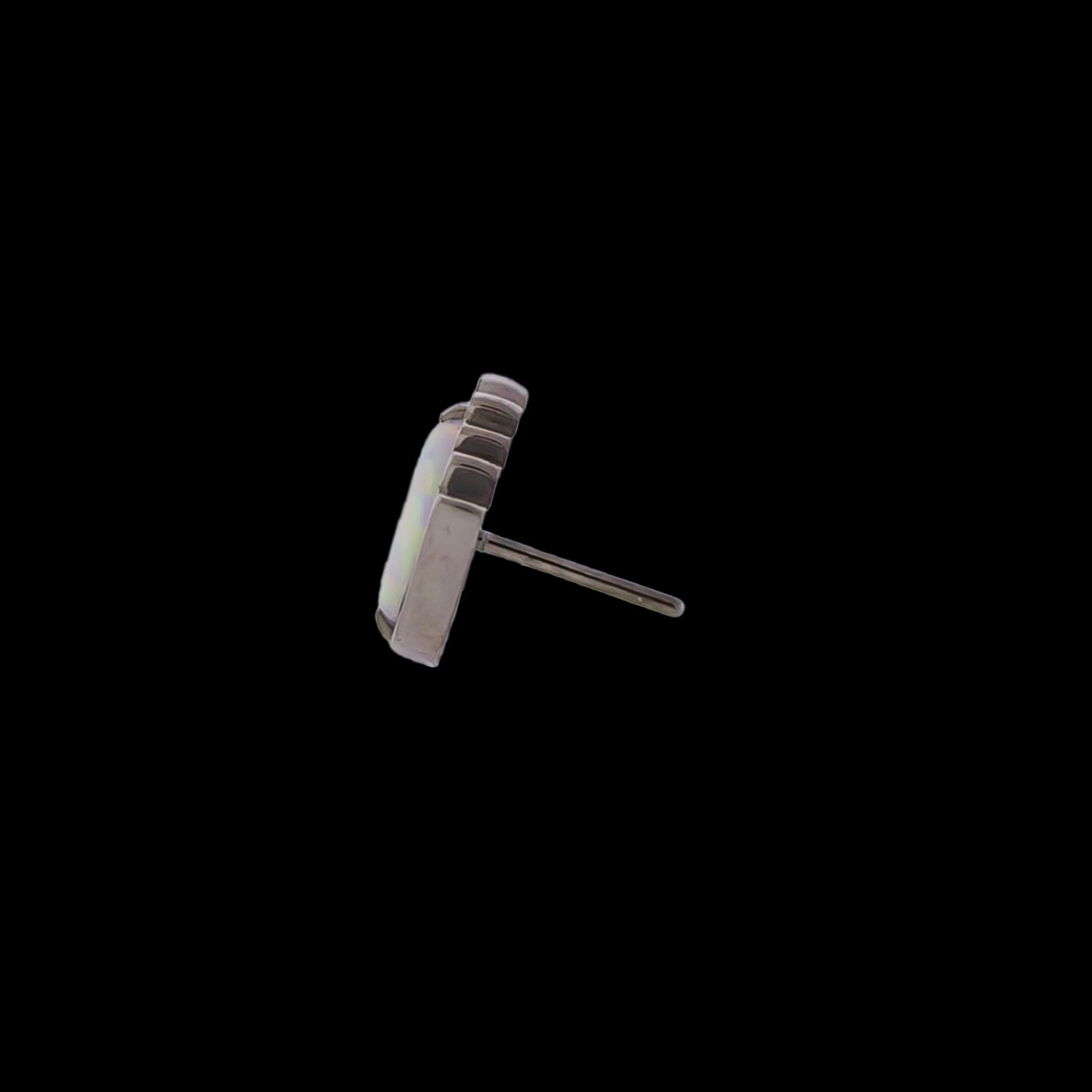 Eda- Titanium Threadless End w/ Opal Accent