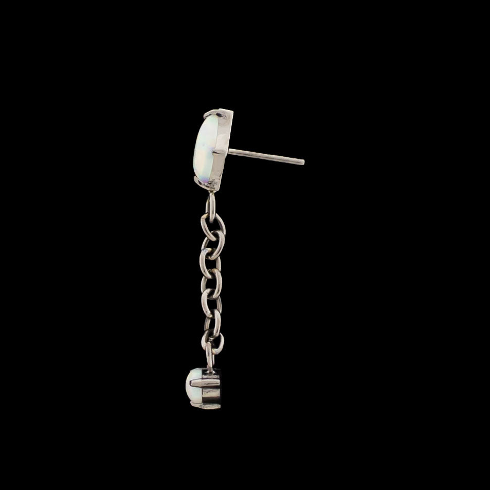 Tsia Dangling Threadless End w/ Chain