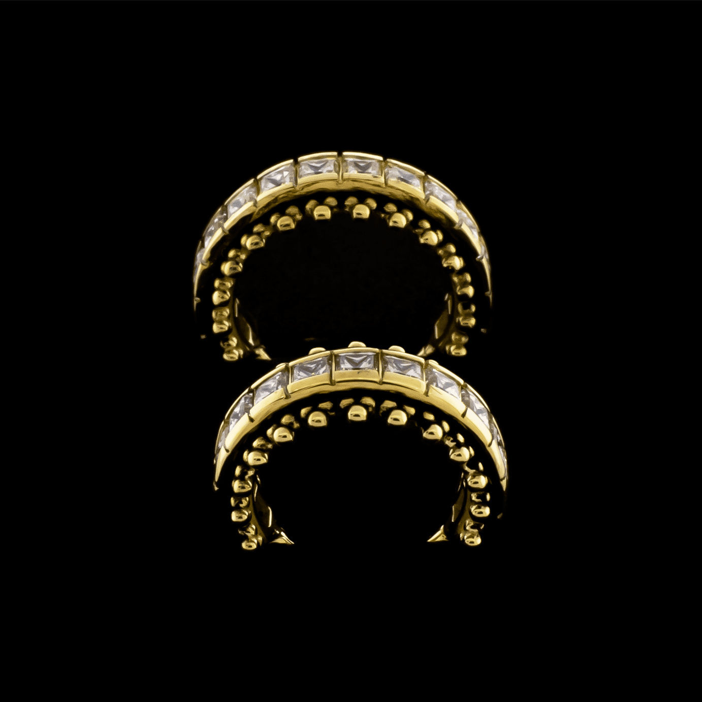 Nero- Hinged Conch Ring - Pierced Addiction