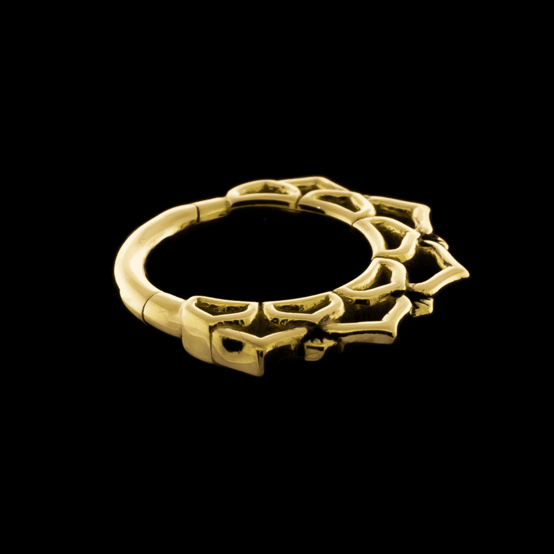 Ren- 18Kt Gold Hinged Ring