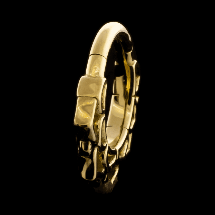 Ren- 18Kt Gold Hinged Ring