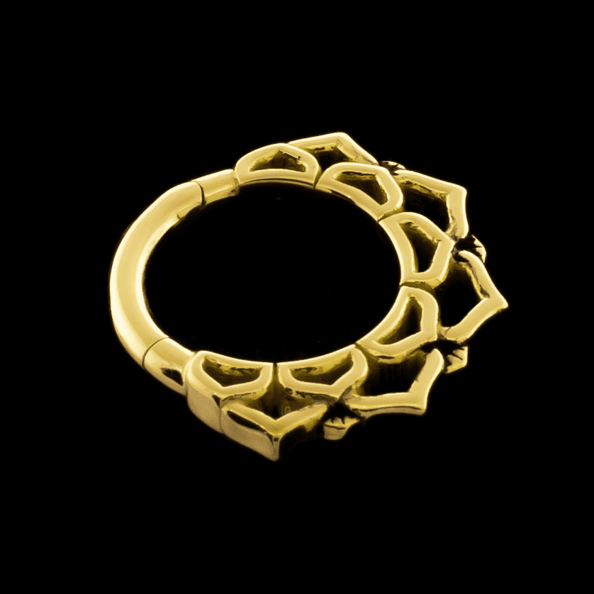 Ren- 18Kt Gold Hinged Ring