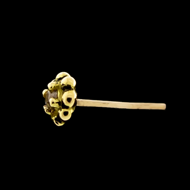 Evie - 14KT Gold Threadless End - Pierced Addiction
