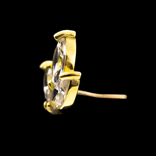 Isla- 18Kt Gold Threadless End