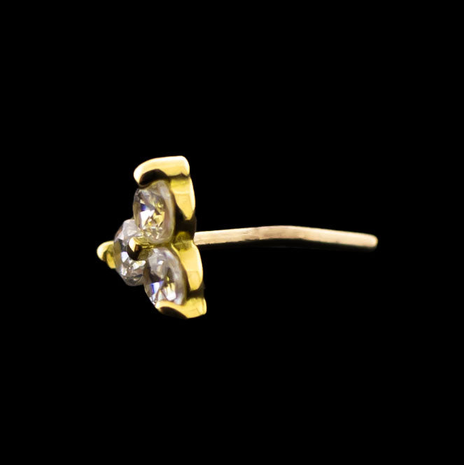 Trinity - 14KT Gold Threadless End