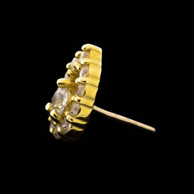 Ayla- 18Kt Gold Threadless End