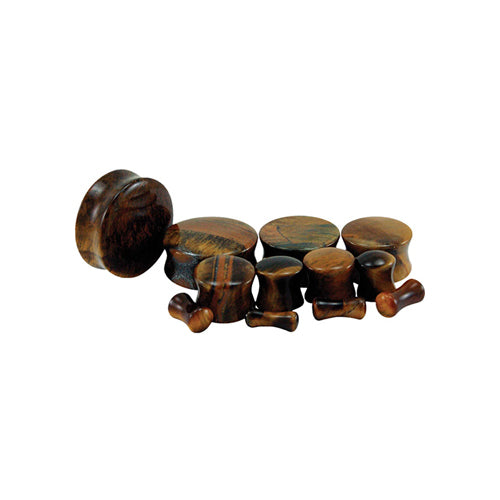 Tiger's Eye Stone Plugs - Pierced Addiction