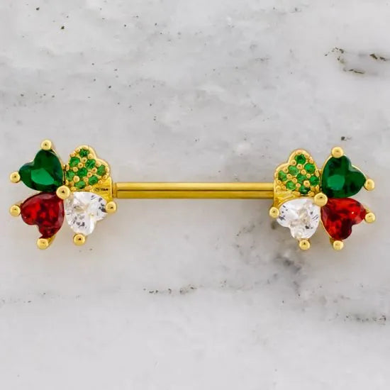 Multi Colored Clover Nipple Bar