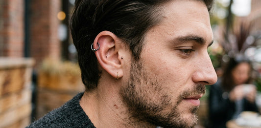 Helix Piercing for Men