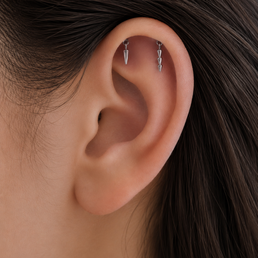 woman's ear with hidden helix