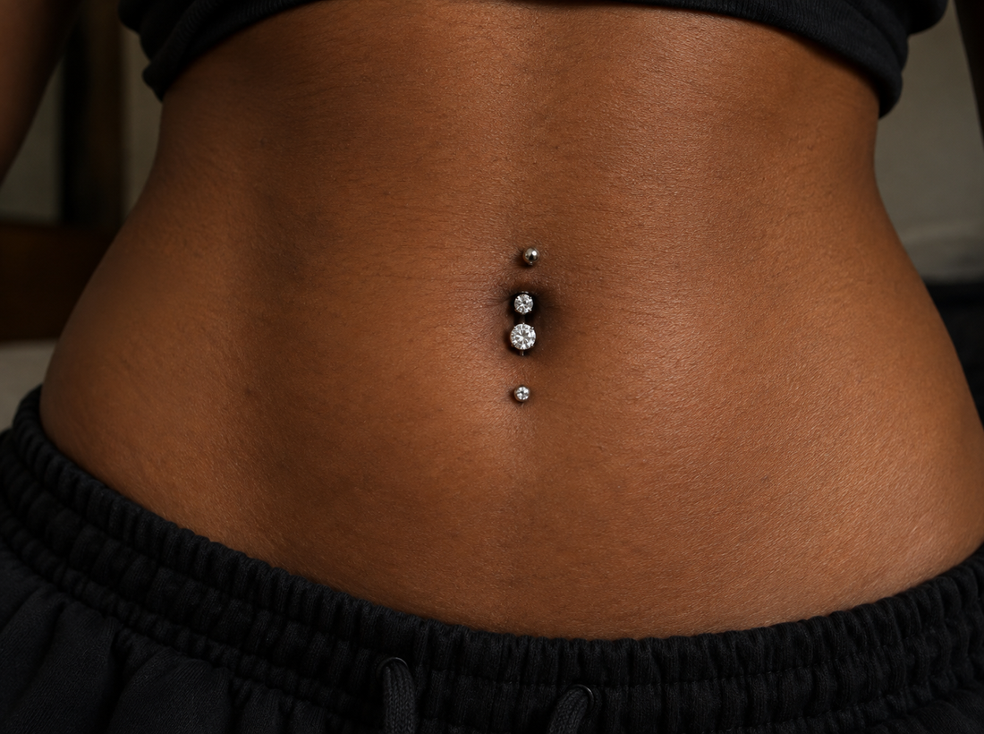 Double Navel Piercing