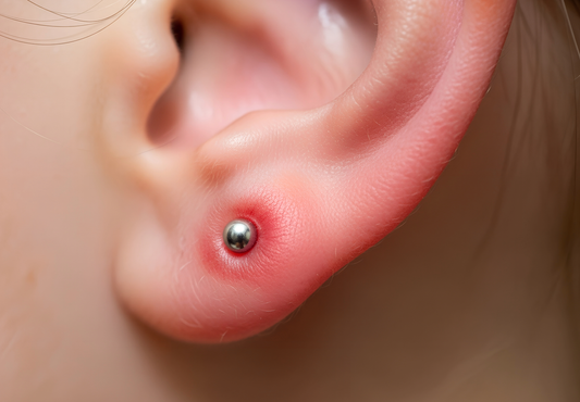 irritated ear piercing