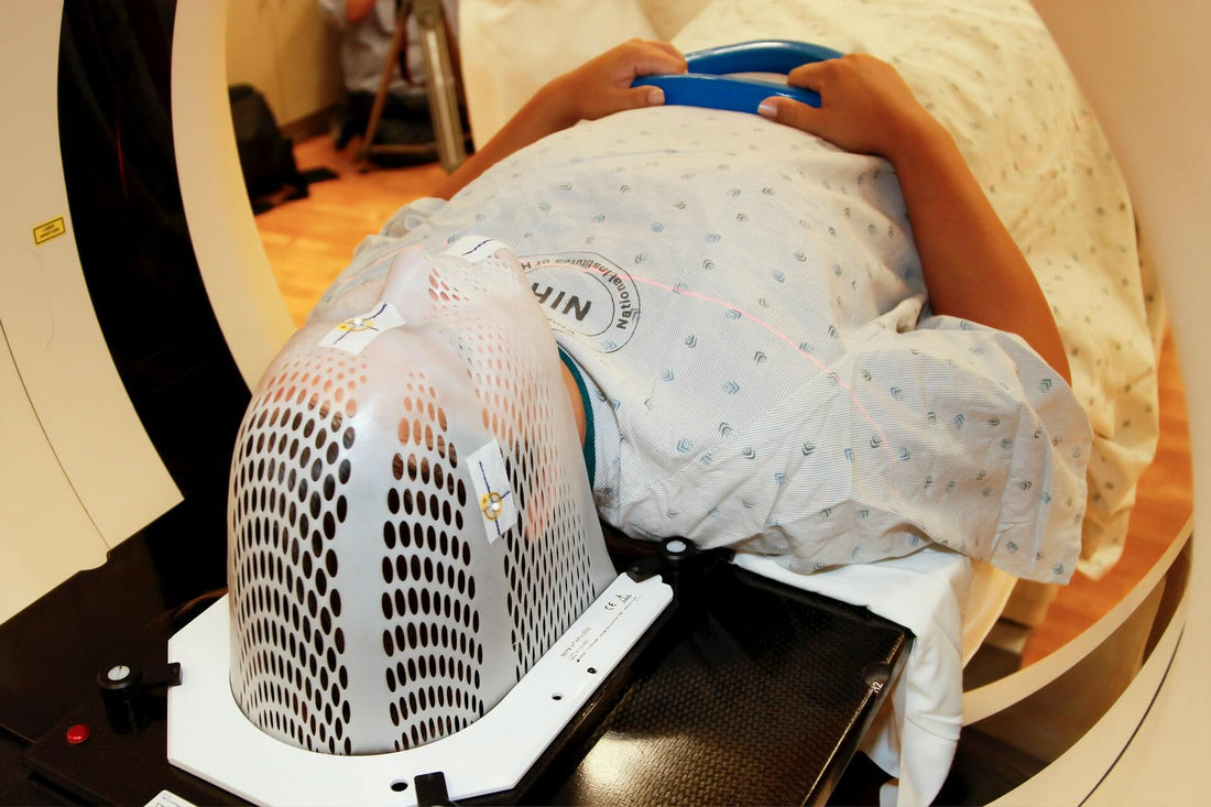 person going into an MRI machine