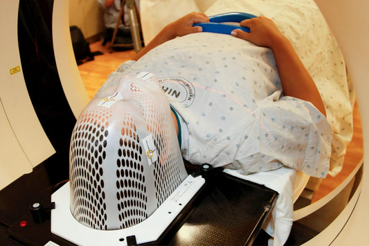person going into an MRI machine