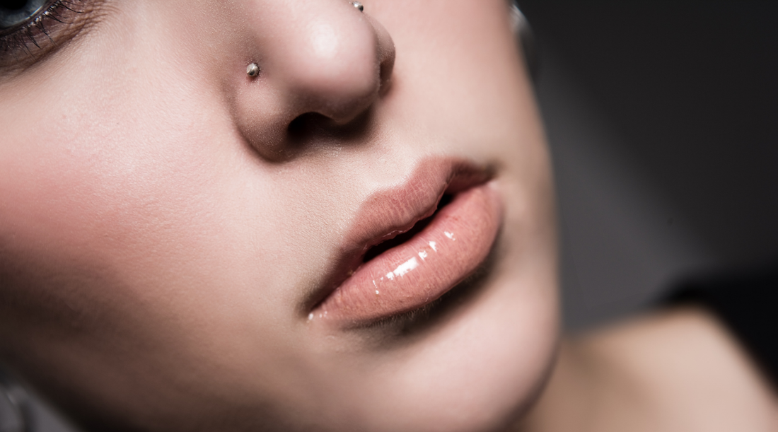 woman with nose piercing