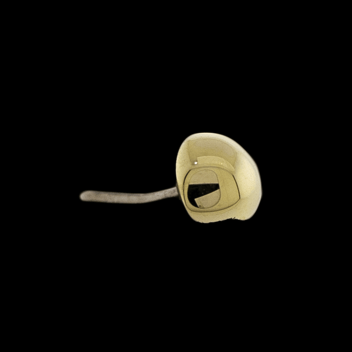 Dome - 14KT Gold Threadless End - Pierced Addiction