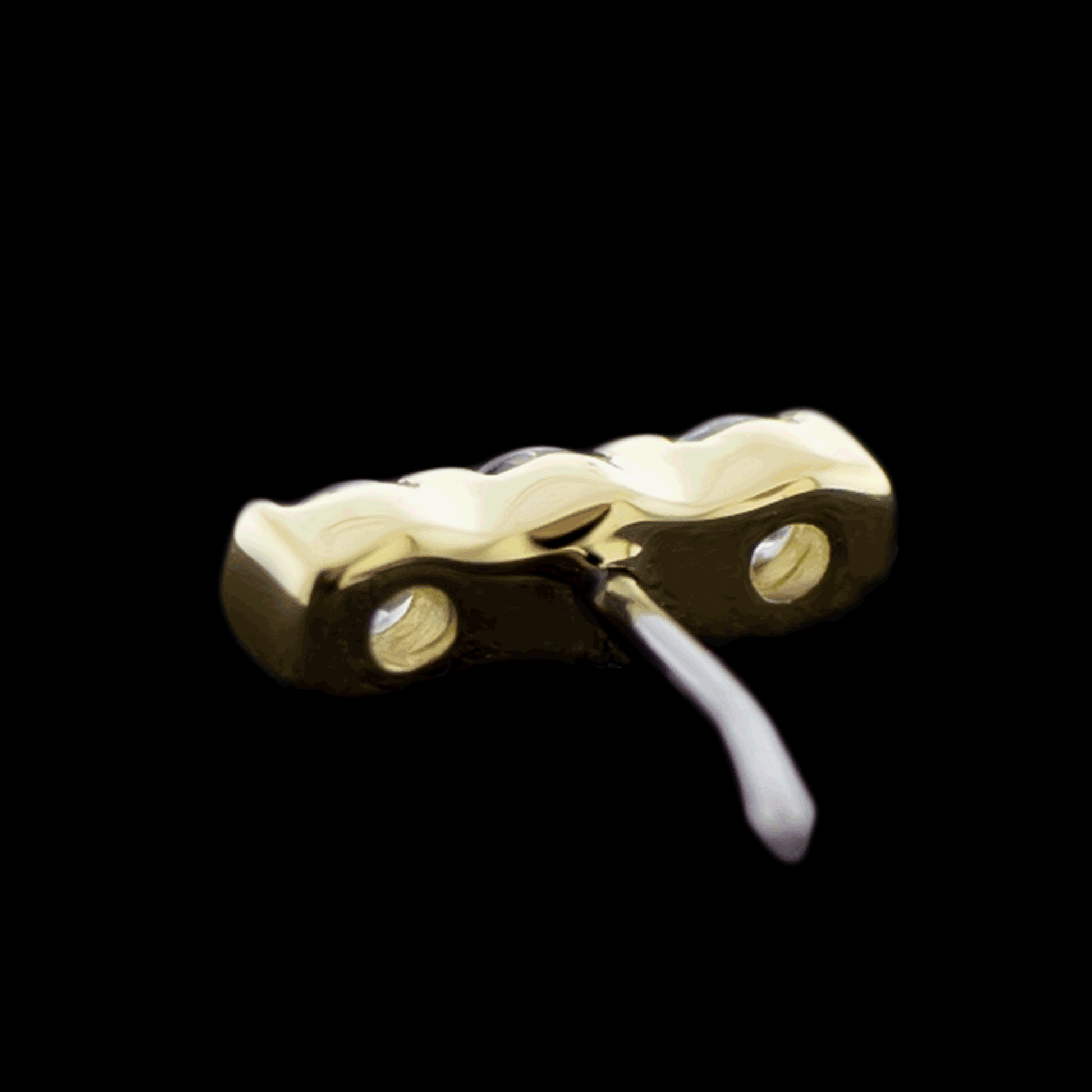 Avery - 14KT Gold Threadless End - Pierced Addiction