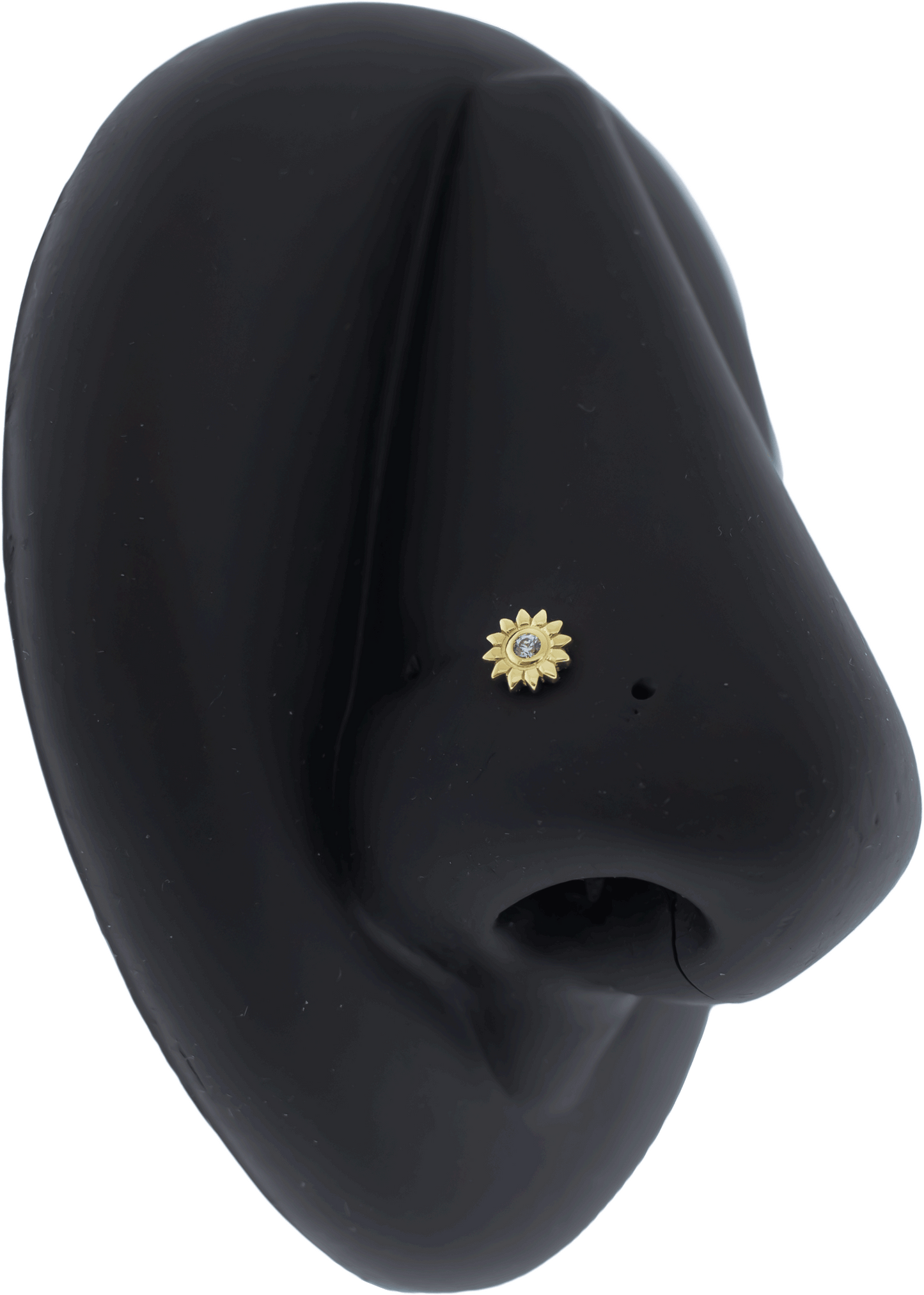 Helia - 14KT Gold Threadless End - Pierced Addiction