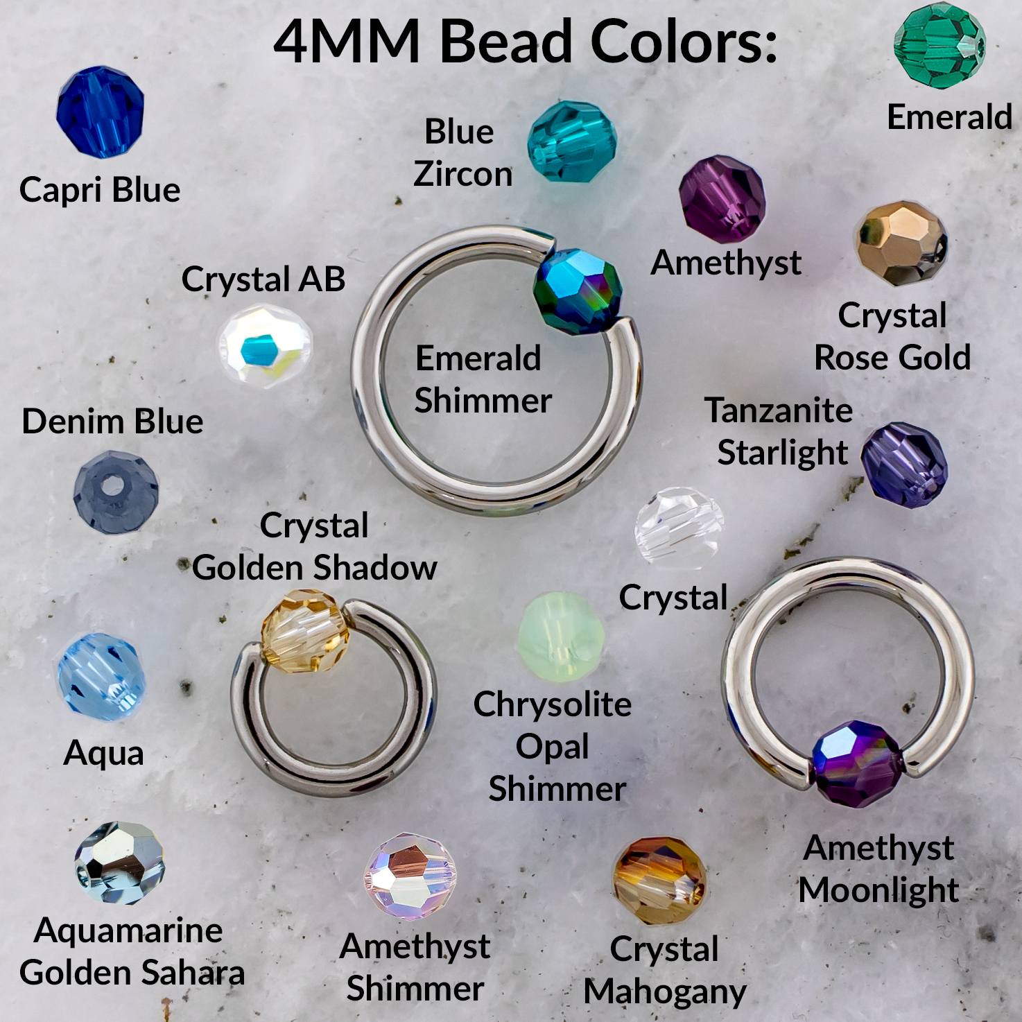 Multi Faceted Round Bead Replacements