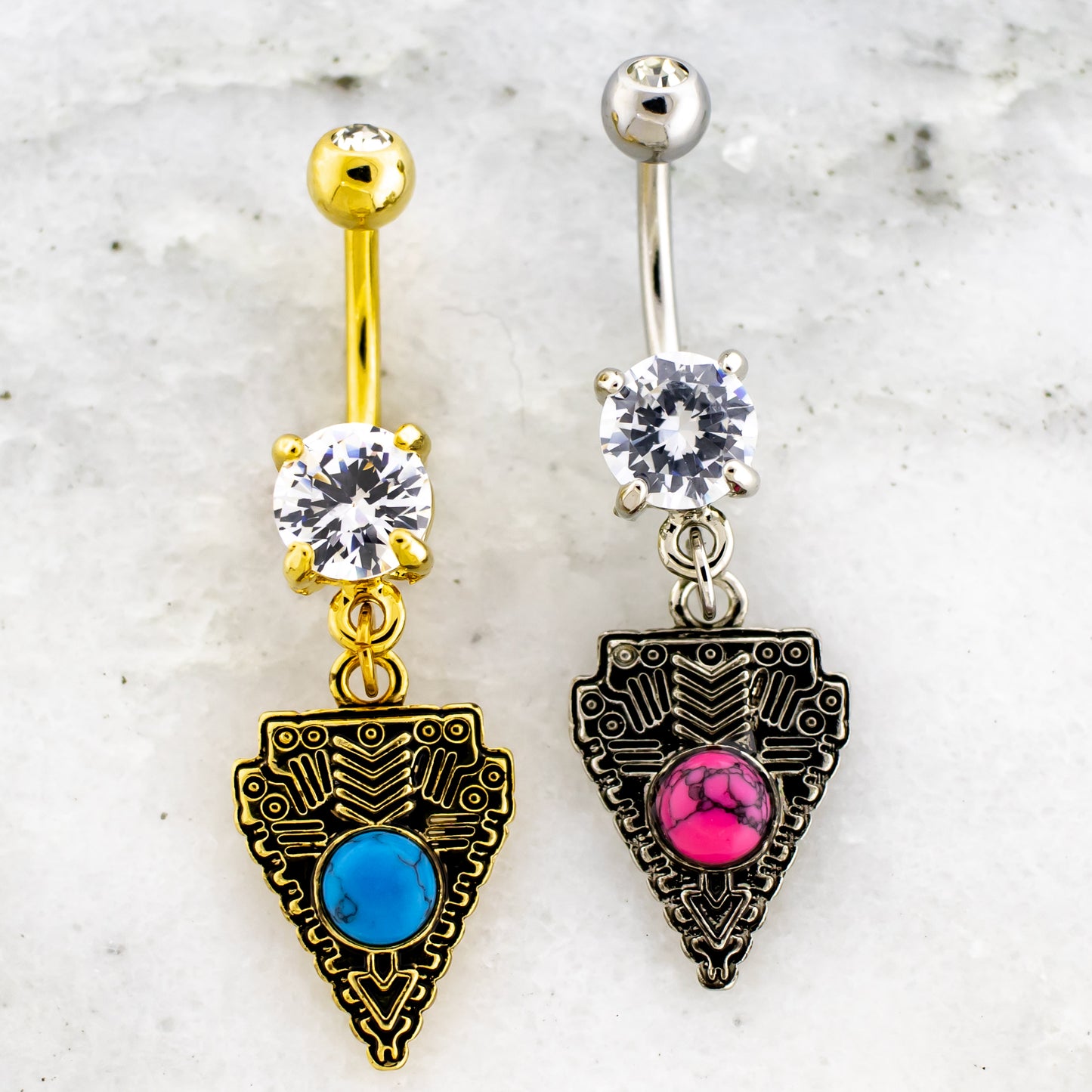 14G Arrowhead Navel Ring