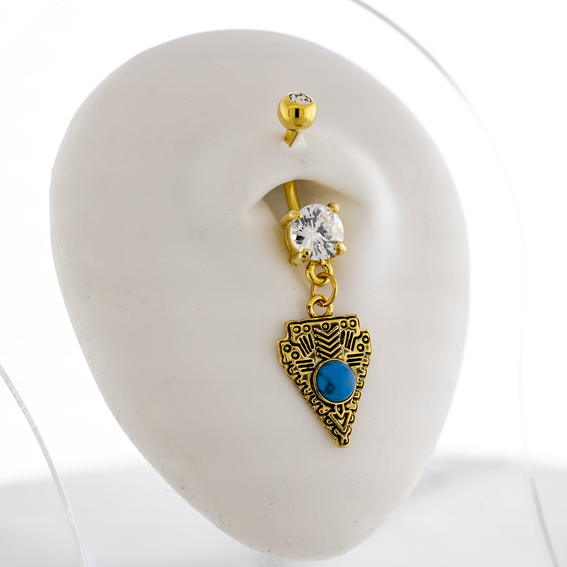 14G Arrowhead Navel Ring