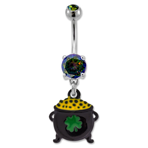 Pot of Gold Navel Ring