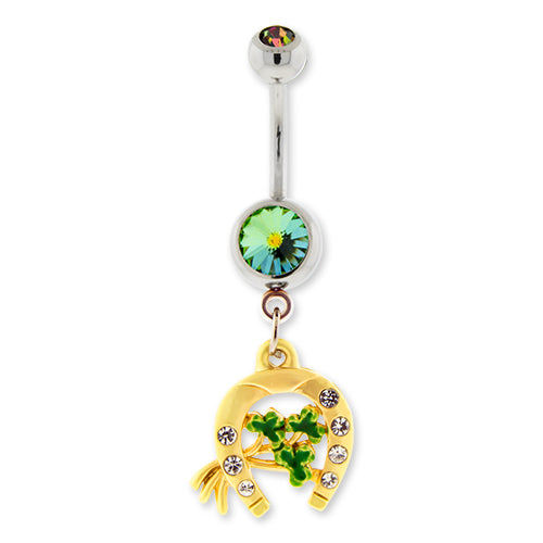 Lucky Horseshoe Navel Ring
