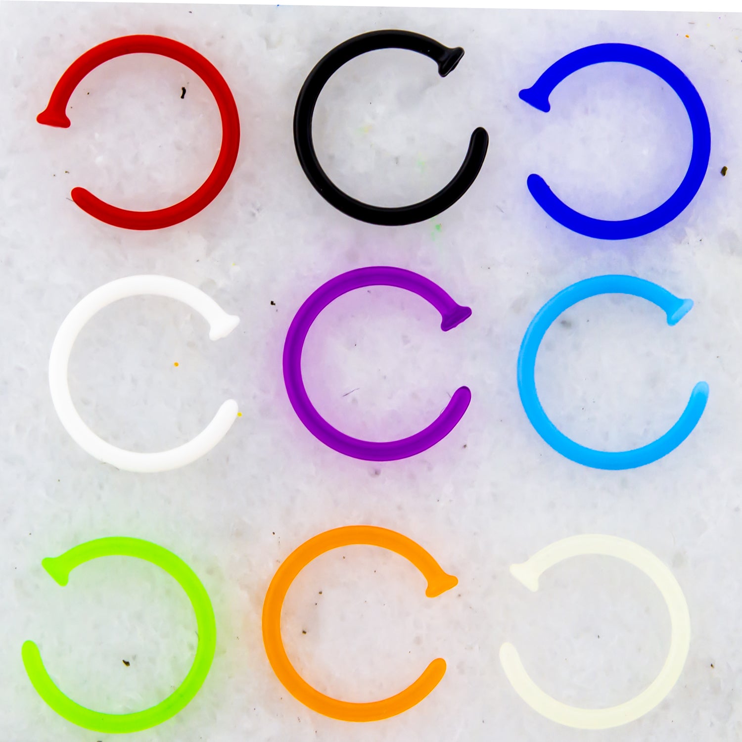 20G and 18G Bioflex Nose Hoops - Pierced Addiction