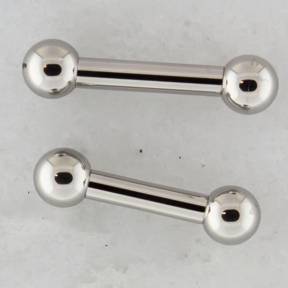 8G Internally Threaded Straight Barbells - Pierced Addiction