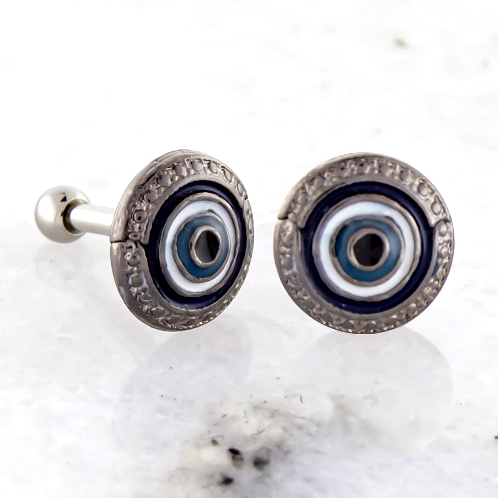 16G Evil Eye Cartilage Barbell - Pierced Addiction