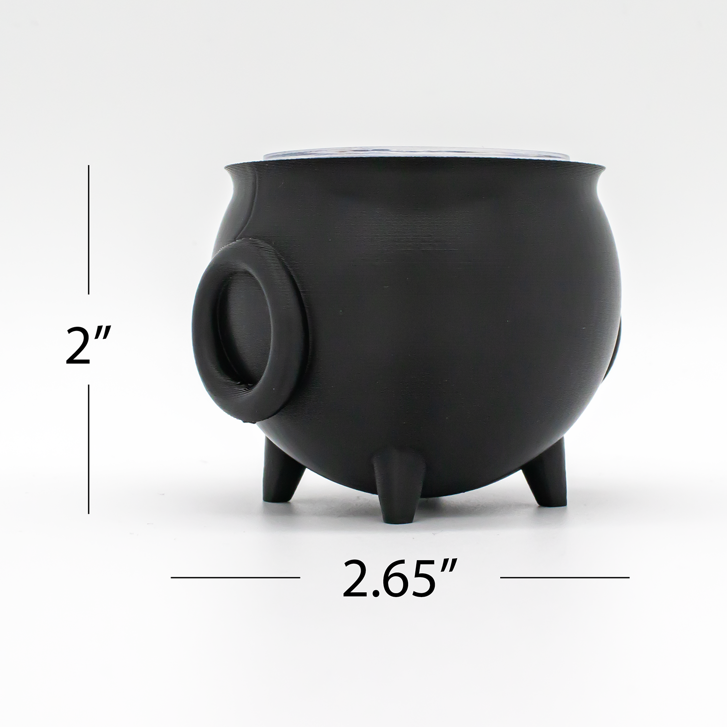 3D Cauldron Display for Threadless Ends