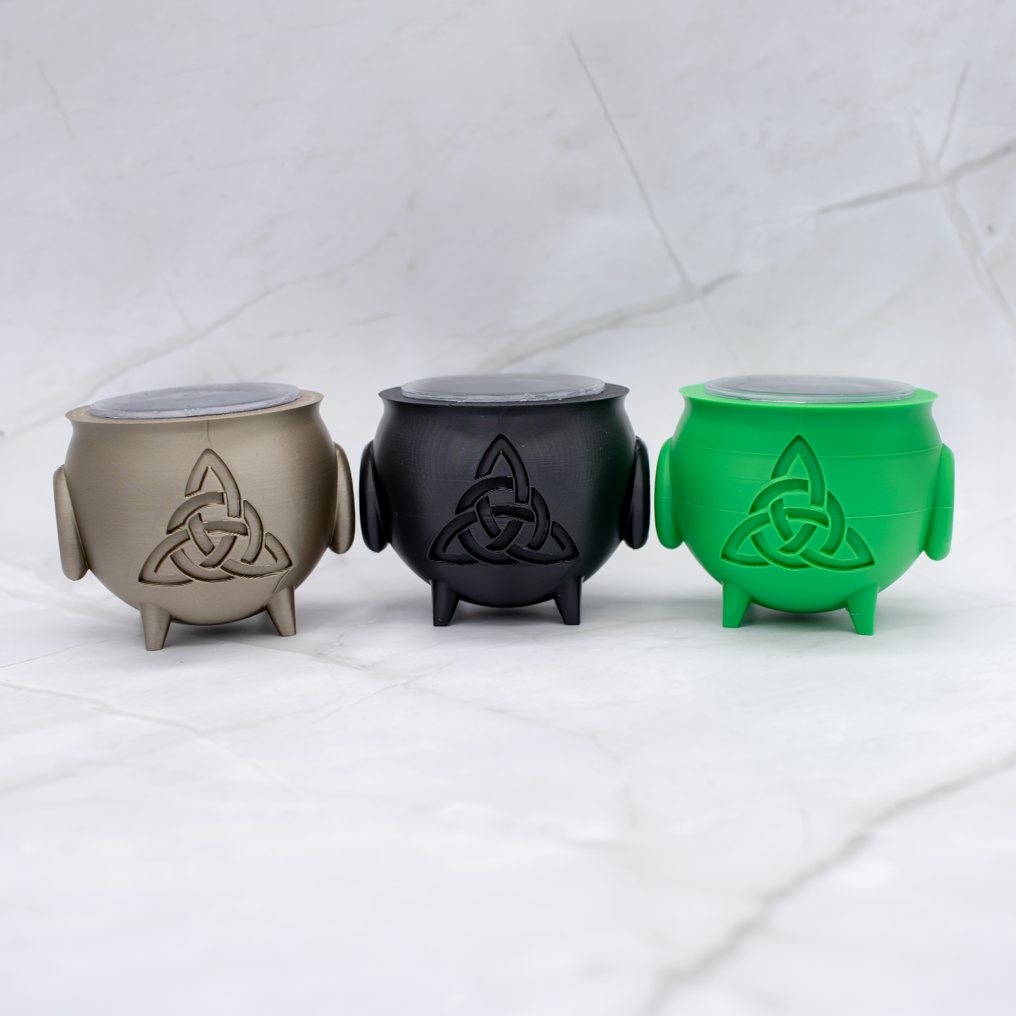 3D Celtic Knot Cauldron Display for Threadless Ends