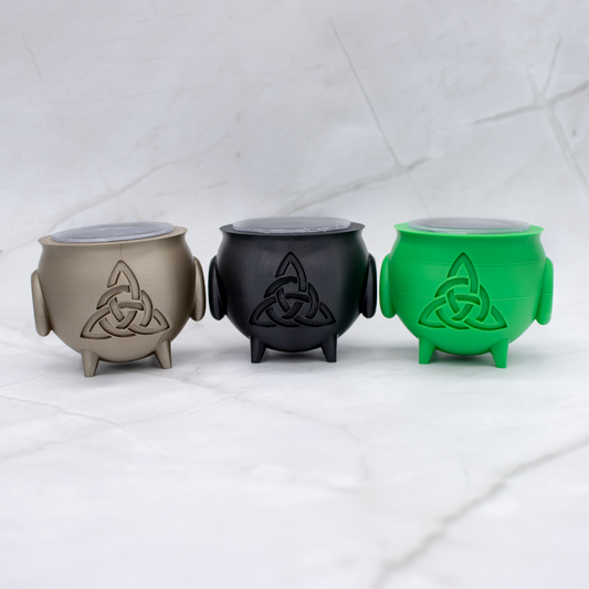 3D Celtic Knot Cauldron Display for Threadless Ends