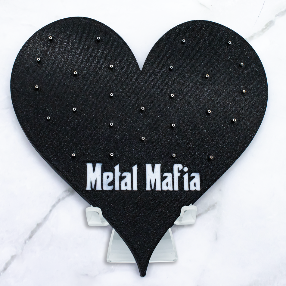 Heart Shaped Jewelry Display – Holds 26 Replacement Ends