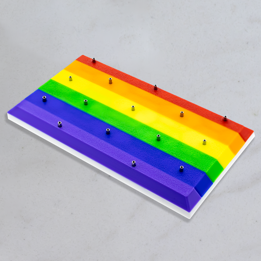 Rainbow Pride Flag Jewelry Display – Holds 15 Replacement Ends