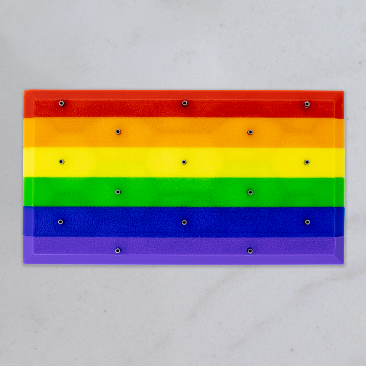 Rainbow Pride Flag Jewelry Display – Holds 15 Replacement Ends