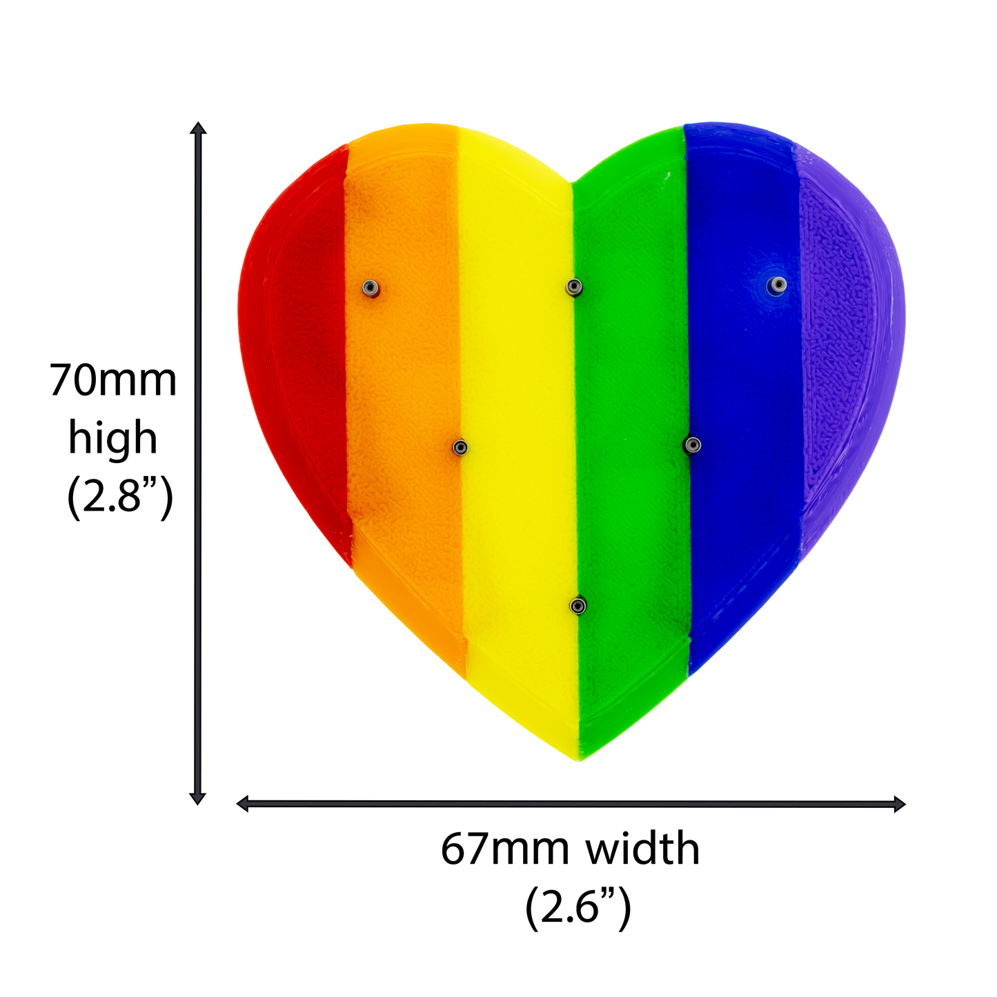 Heart Pride End Display – Holds 6 Replacement Ends
