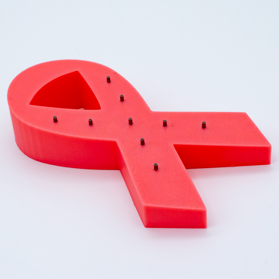 Awareness Ribbon Jewelry Display – Holds 9 Replacement Ends