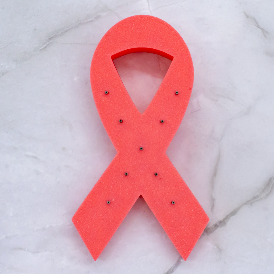 Awareness Ribbon Jewelry Display – Holds 9 Replacement Ends