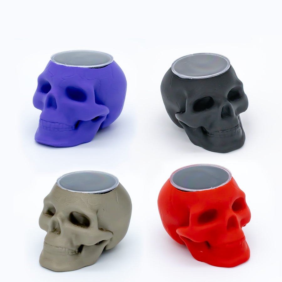 Skull Display for Threadless Ends– Black Foam Insert