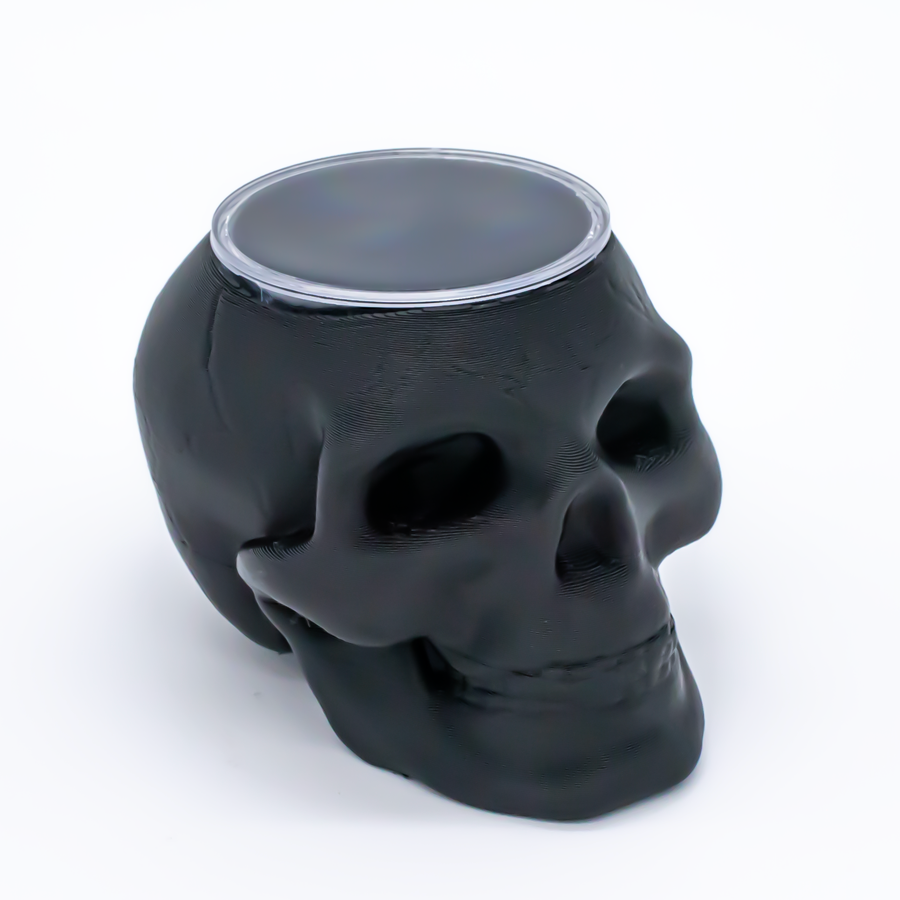 Skull Display for Threadless Ends– Black Foam Insert