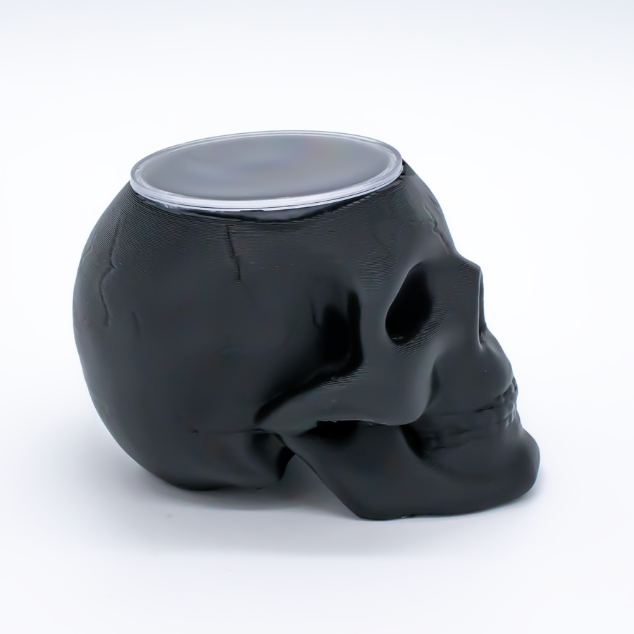 Skull Display for Threadless Ends– Black Foam Insert