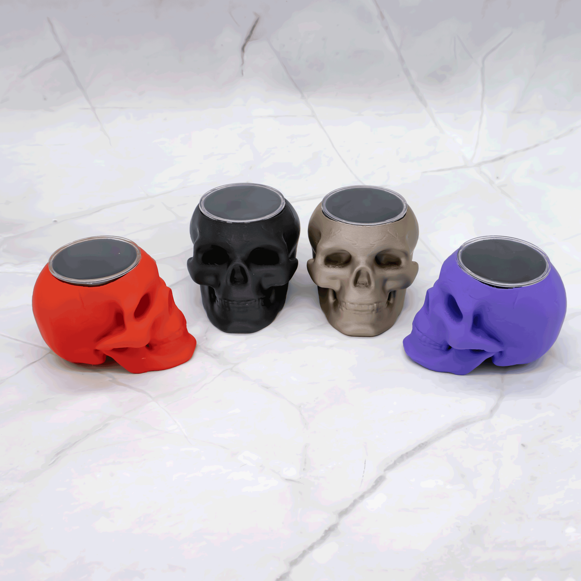 Skull Display for Threadless Ends– Black Foam Insert