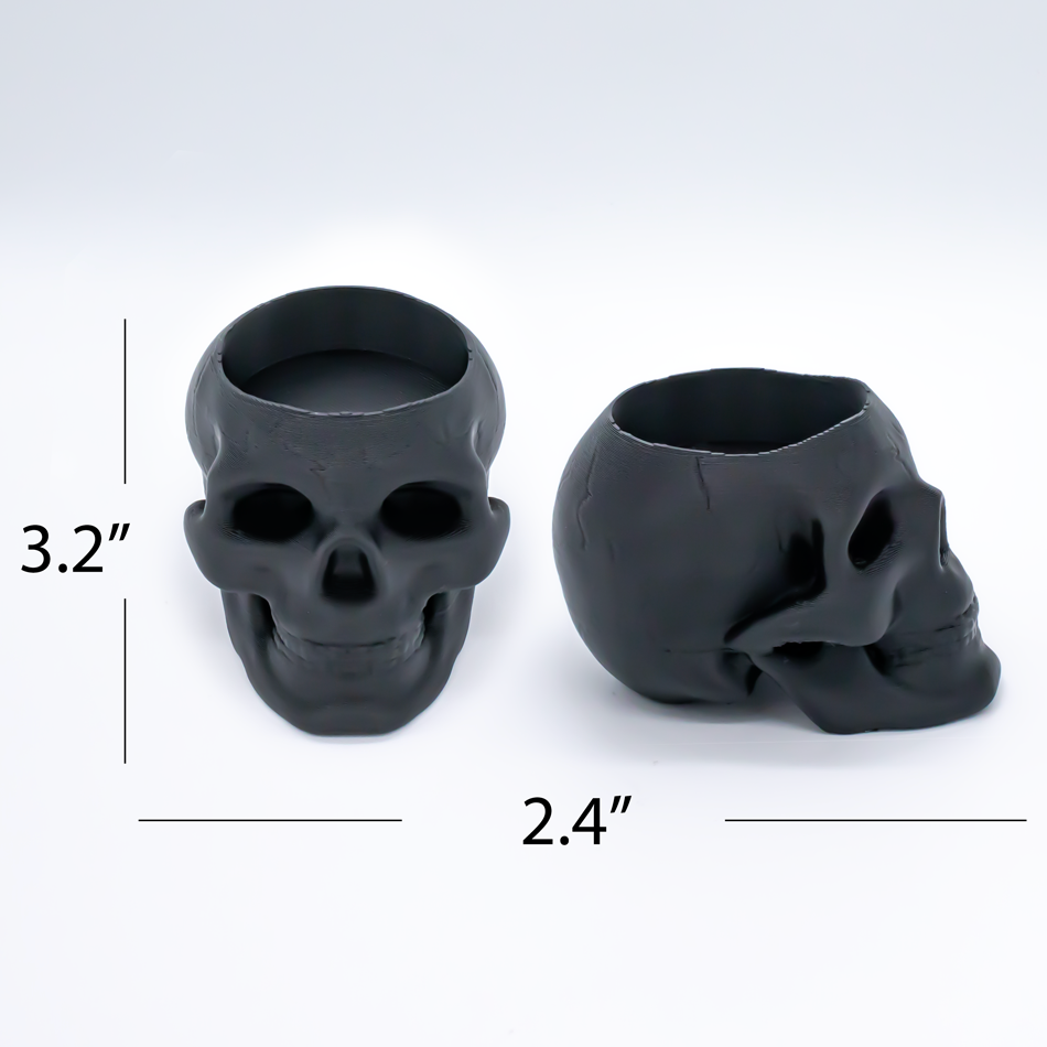 Skull Display for Threadless Ends– Black Foam Insert